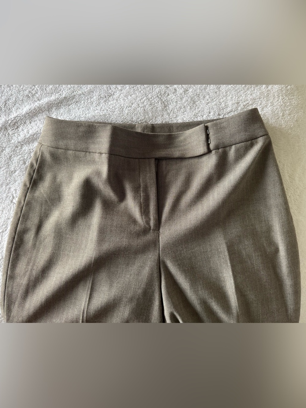 Tahari Classic Tailored Dress Pants in Olive Brown